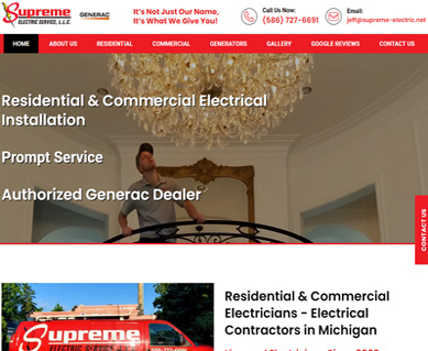 Electrician Website Design Portfolio Colorado